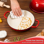 Enamelled Cast Iron Dutch Oven Bread Pot, 5.6 Lite - 26cm (Multiple Colours) by Nuovva