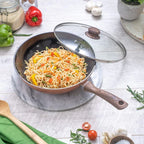 Copper Induction Non-Stick Wok Pan – Deep Stir Fry Pan With Lid - 28cm