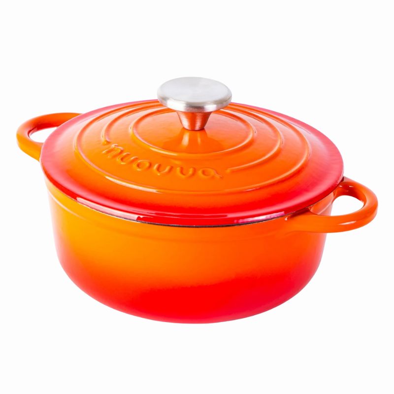Enamelled Cast Iron Dutch Oven Casserole Pot (Multiple Colours & Sizes)