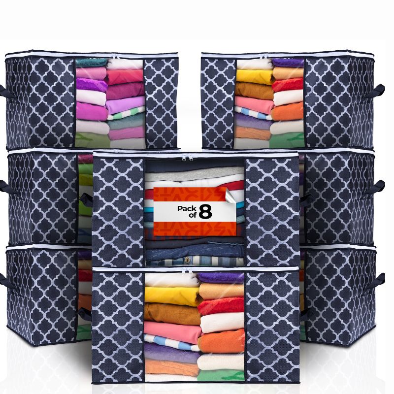 Large Clothes Storage Bag - 90L - Sets of 3 Pcs, 5 Pcs and 8 Pcs, by STACKZY