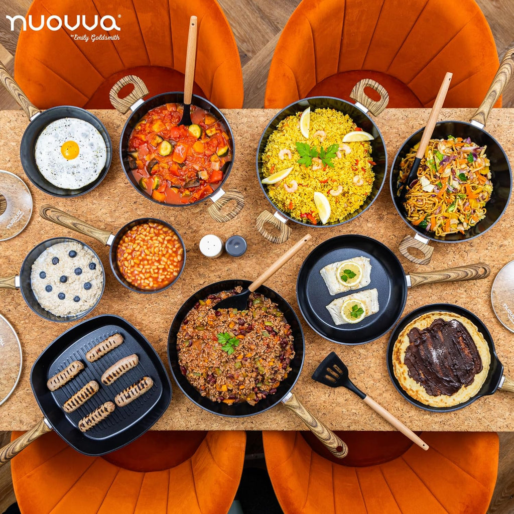 35pcs Copper Kitchen Cookware & Kitchen Knife Set