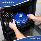 Dark Blue Cast Iron Dutch Oven with Lid - 2L, 20cm