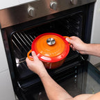 Enamelled Cast Iron Dutch Oven Casserole Pot (Multiple Colours & Sizes)