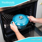 Enamelled Cast Iron Casserole Pot - 20cm - 2L (Multiple Colours)