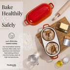 Cast Iron Dutch Oven – Double Round Bread Loaf Pot – 16cm Diameter, (Multiple Colours), by Nuovva