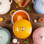 Sea Salt Cast Iron Dutch Oven, Casserole Pot - 28cm - 6L, by Nuovva