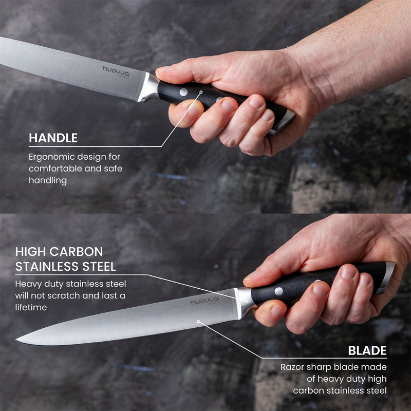 Professional High Carbon Steel Kitchen Knives (Multiple Variants), by Nuovva