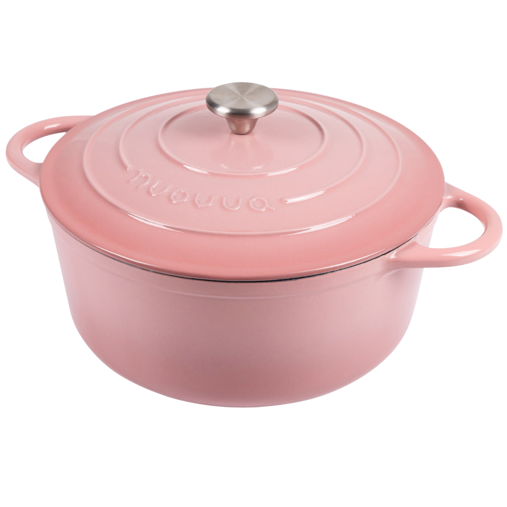 Cast Iron Dutch Oven, Casserole Pot - 28cm, 6L (Multiple Colour - Pastel Shades)