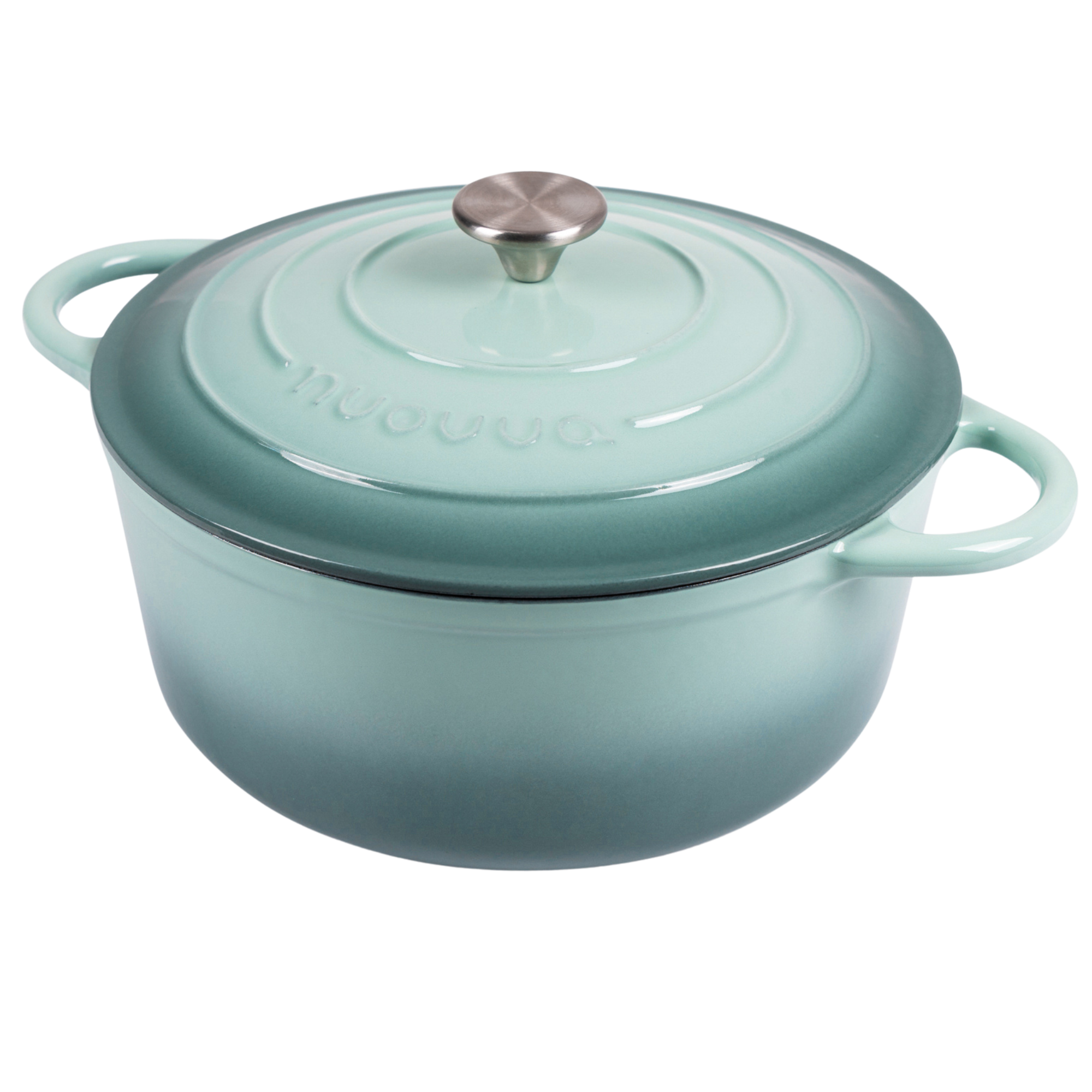 Cast Iron Dutch Oven, Casserole Pot - 28cm, 6L (Multiple Colour - Pastel Shades)