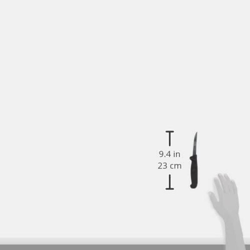 Victorinox Fibrox Flexible Straight Boning Knife | Black | 9 cm