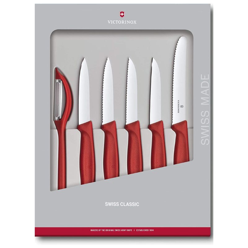 Victorinox Swiss Classic Paring Knife Set | Wavy & Straight Edge - 6 Pcs