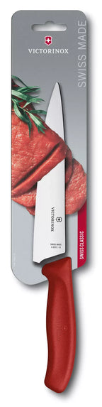 Victorinox Swiss Classic Chef's Carving Knife, DPC - Red