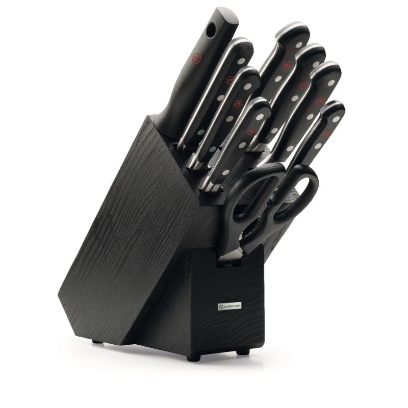 Wüsthof CLASSIC Knife Block - 9 PC Set - Black