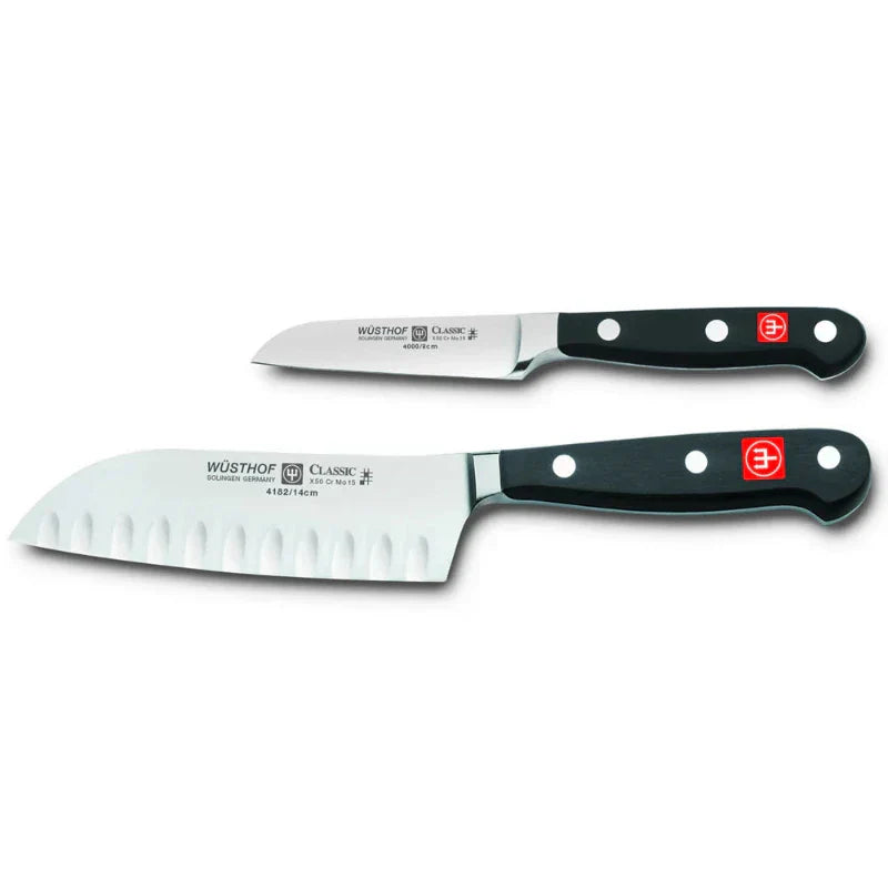 Wüsthof Classic 2-Piece Asian Knife Set, Black (WU9280)