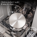 32cm Stainless Steel Stockpot with Glass Lid – Induction & Oven Safe ( 32cm 11.8L) – By Nuovva