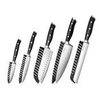 5pcs High Carbon Stainless Steel Knife Set – Chef to Paring – by Nuovva