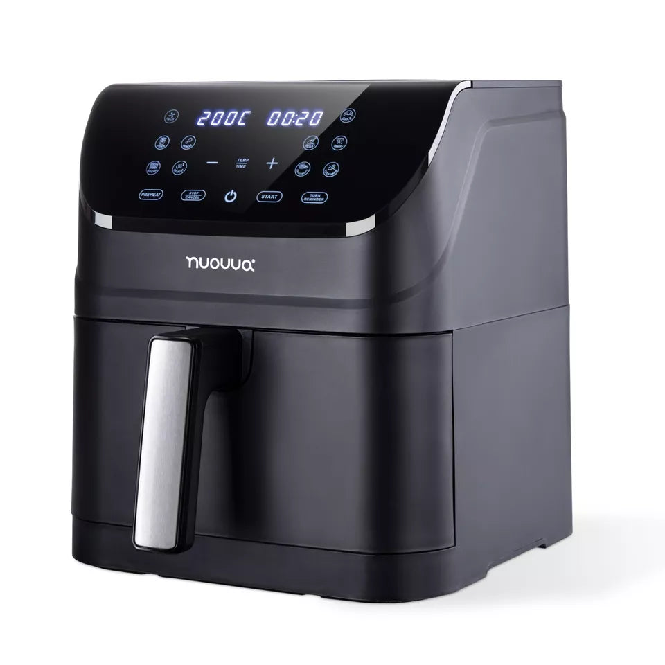 Air Fryer Oven Dual Compartments With 10 Preset Functions – 6.5L, 1500W by Nuovva